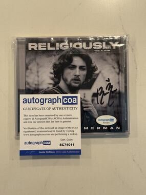 BAILEY ZIMMERMAN RELIGIOUSLY NEW CD SIGNED AUTOGRAPHED ACOA COA #4